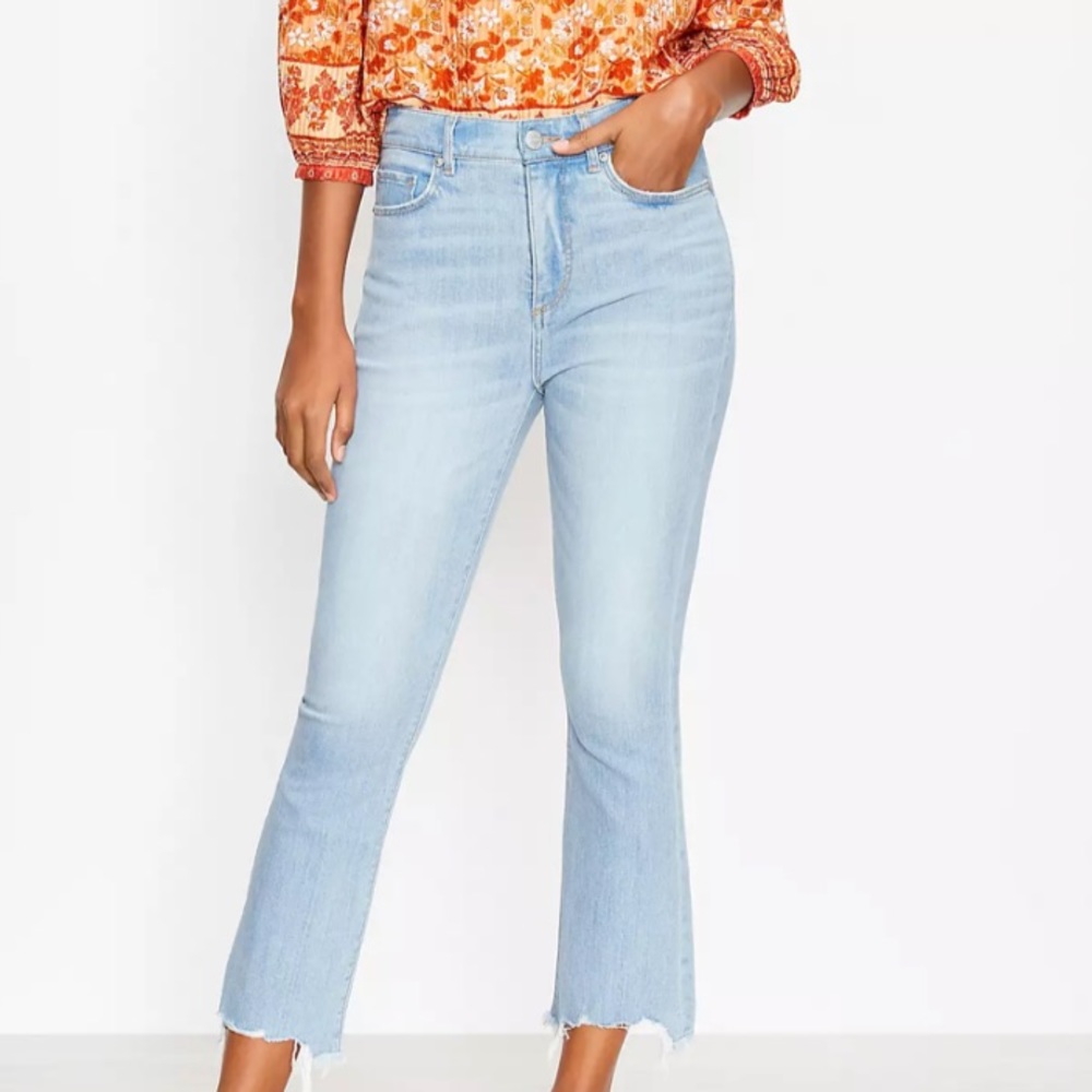 Loft high rise kick crop size 6/28